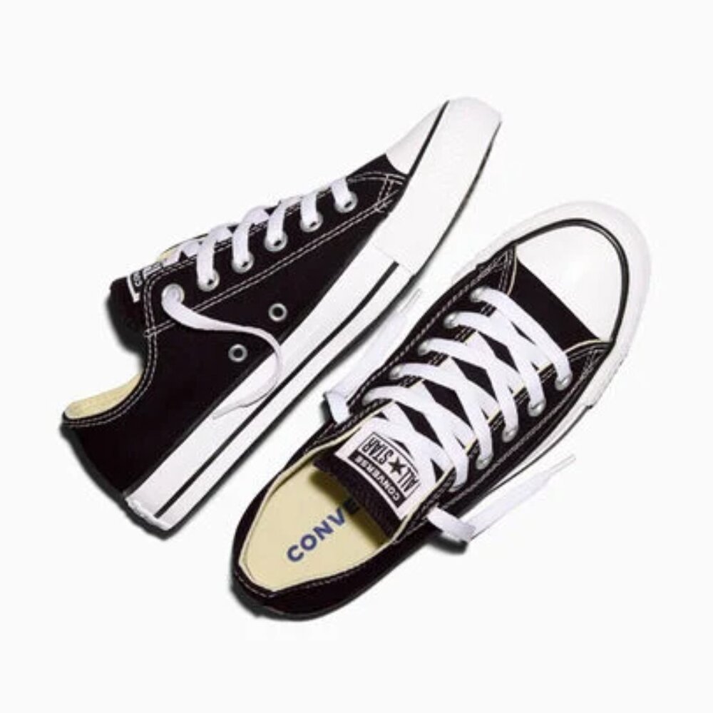 CONVERSE Chuck Taylor All Star Low Top Black Sneaker Unisex Women's 7 Men's 5
